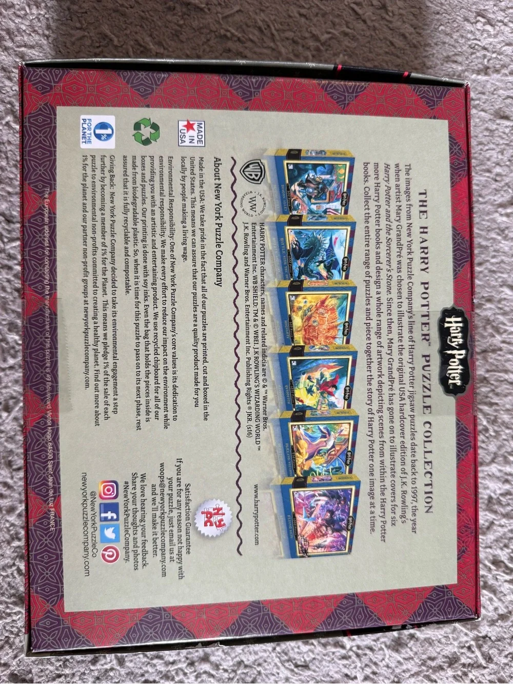 Warner Bros. Harry Potter Three Broomsticks Window Scene Wall Art - Red, Blue